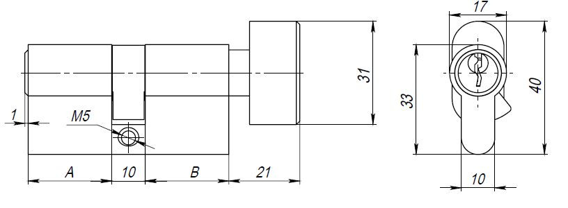Цилиндровый Ajax (Аякс) механизм (AX102/70) AX1002Knob70 (35+10+25) CP хром с вертушкой Цилиндровый Ajax (Аякс) механизм (AX102/70) AX1002Knob70 (35+10+25) CP хром с вертушкой