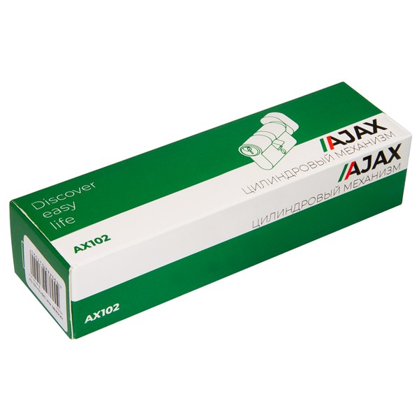 Цилиндровый Ajax (Аякс) механизм (AX102/70) AX1002Knob70 (35+10+25) CP хром с вертушкой 