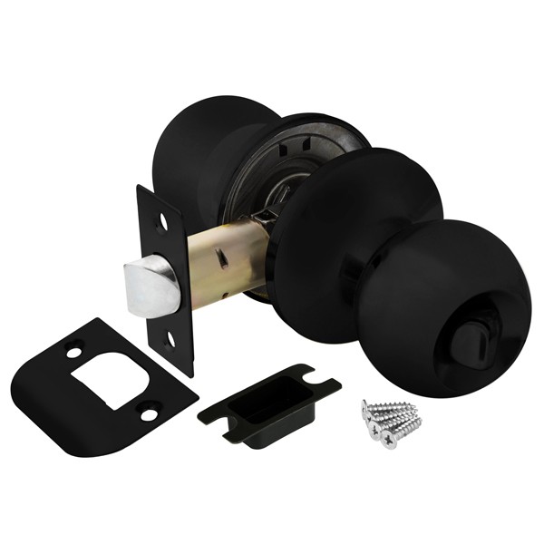 Ручка Ajax (Аякс) защелка DK682 BL-BK (6082 BL-B) (фик.) черный 