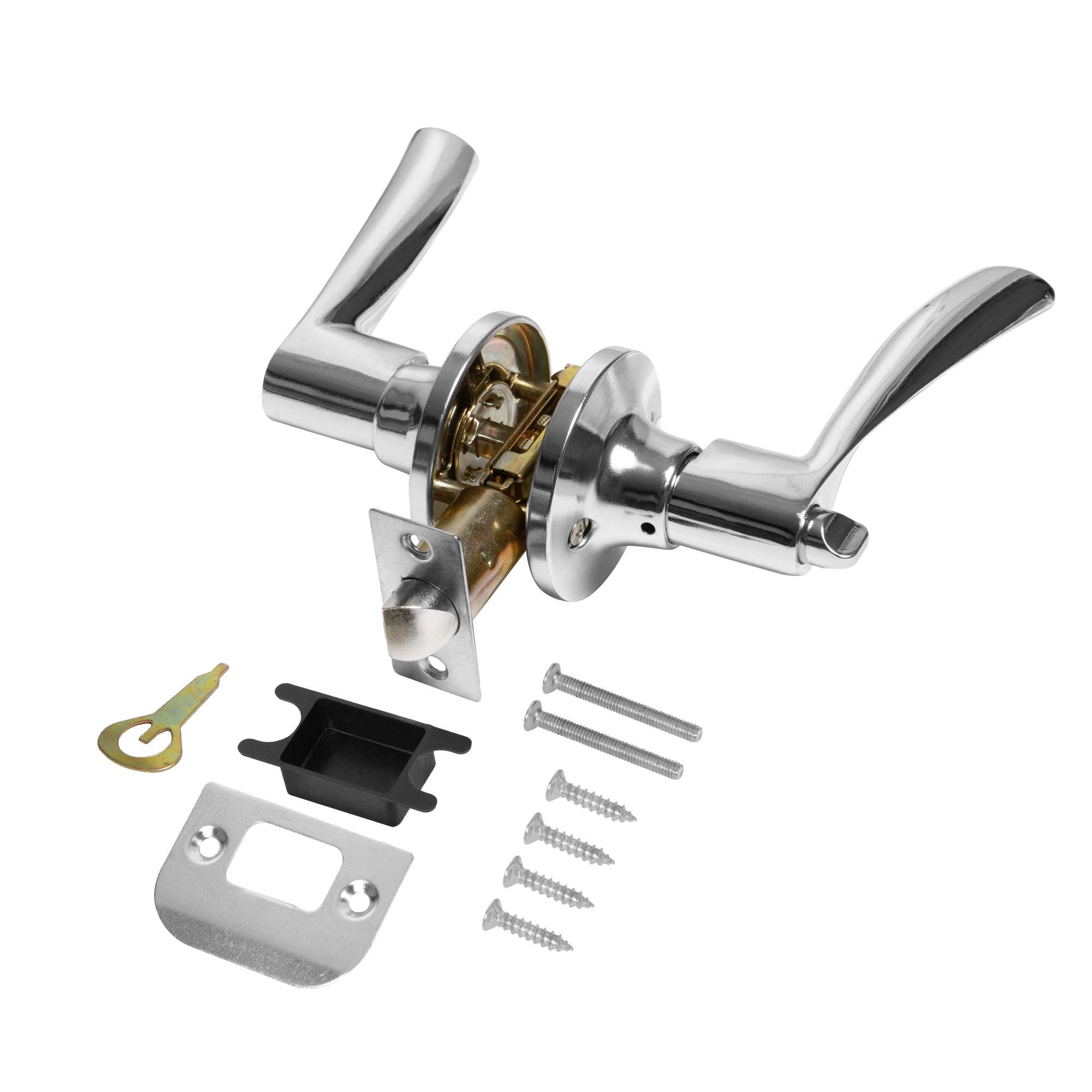 Ручка Punto (Пунто) защелка DK610/BL CP-BK (фик.) хром Ручка Punto (Пунто) защелка DK610/BL CP-BK (фик.) хром