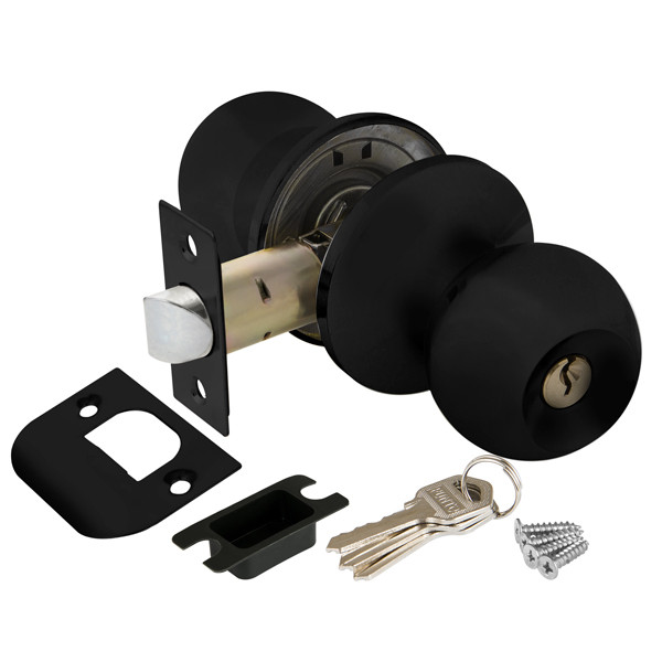 Ручка Ajax (Аякс) защелка DK682 BL-ET (6082 BL-E) (кл./фик.) черный Ручка Ajax (Аякс) защелка DK682 BL-ET (6082 BL-E) (кл./фик.) черный