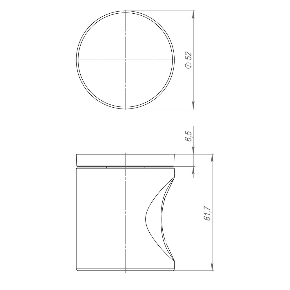 Ручка Armadillo (Армадилло) раздельная R.ART52.BALANCE MWSC-33 итальянский тисненый 