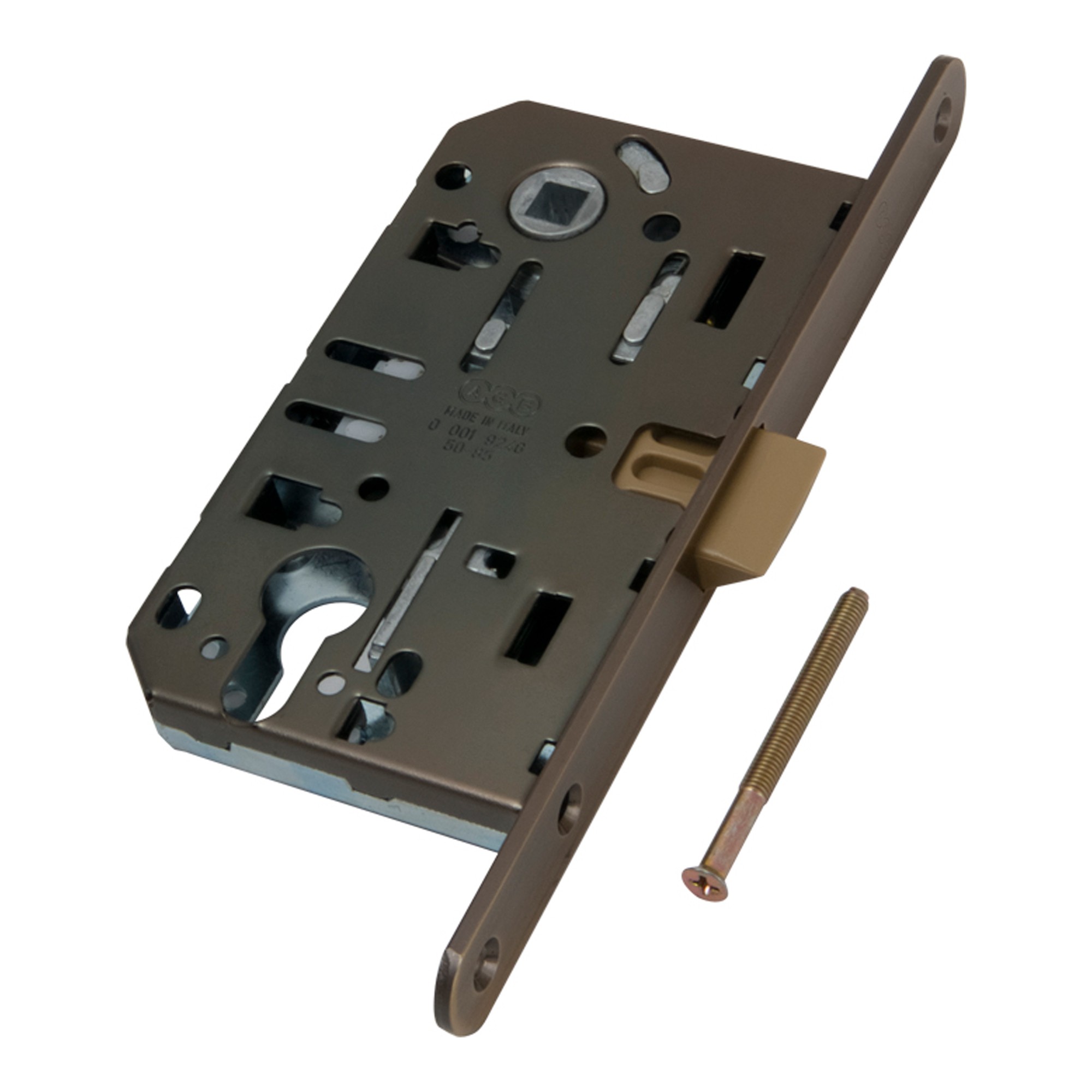 Корпус AGB (АГБ) врезного замка под цилиндр MEDIANA EVOLUTION B01103.50.12 (античная бронза) Корпус AGB (АГБ) врезного замка под цилиндр MEDIANA EVOLUTION B01103.50.12 (античная бронза)