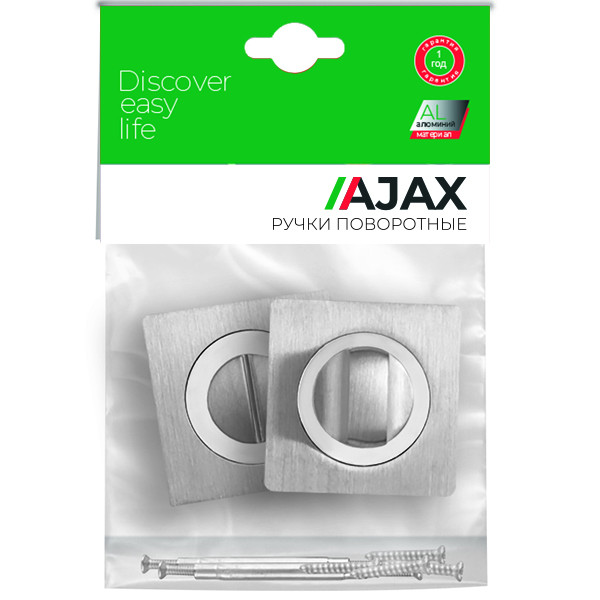 Ручка Ajax (Аякс) поворотная BK6.K.JK51 (BK6 JK) SN/CP-3 матовый никель/хром 