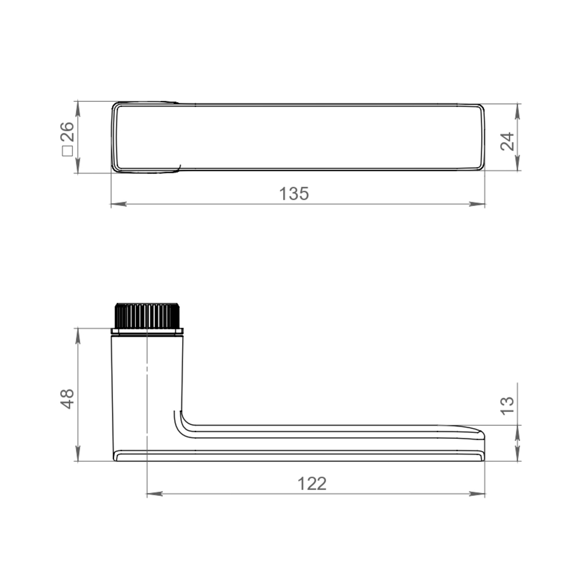 Ручка Punto (Пунто) раздельная K.EL.Q27.GANT SSG-39 сатин.золото Ручка Punto (Пунто) раздельная K.EL.Q27.GANT SSG-39 сатин.золото