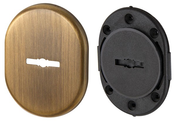 Декоративная накладка Armadillo (Армадилло) на сувальдный замок со шторкой PS-DEC CT (ATC Protector 1) AB-77 Бронза Декоративная накладка Armadillo (Армадилло) на сувальдный замок со шторкой PS-DEC CT (ATC Protector 1) AB-77 Бронза