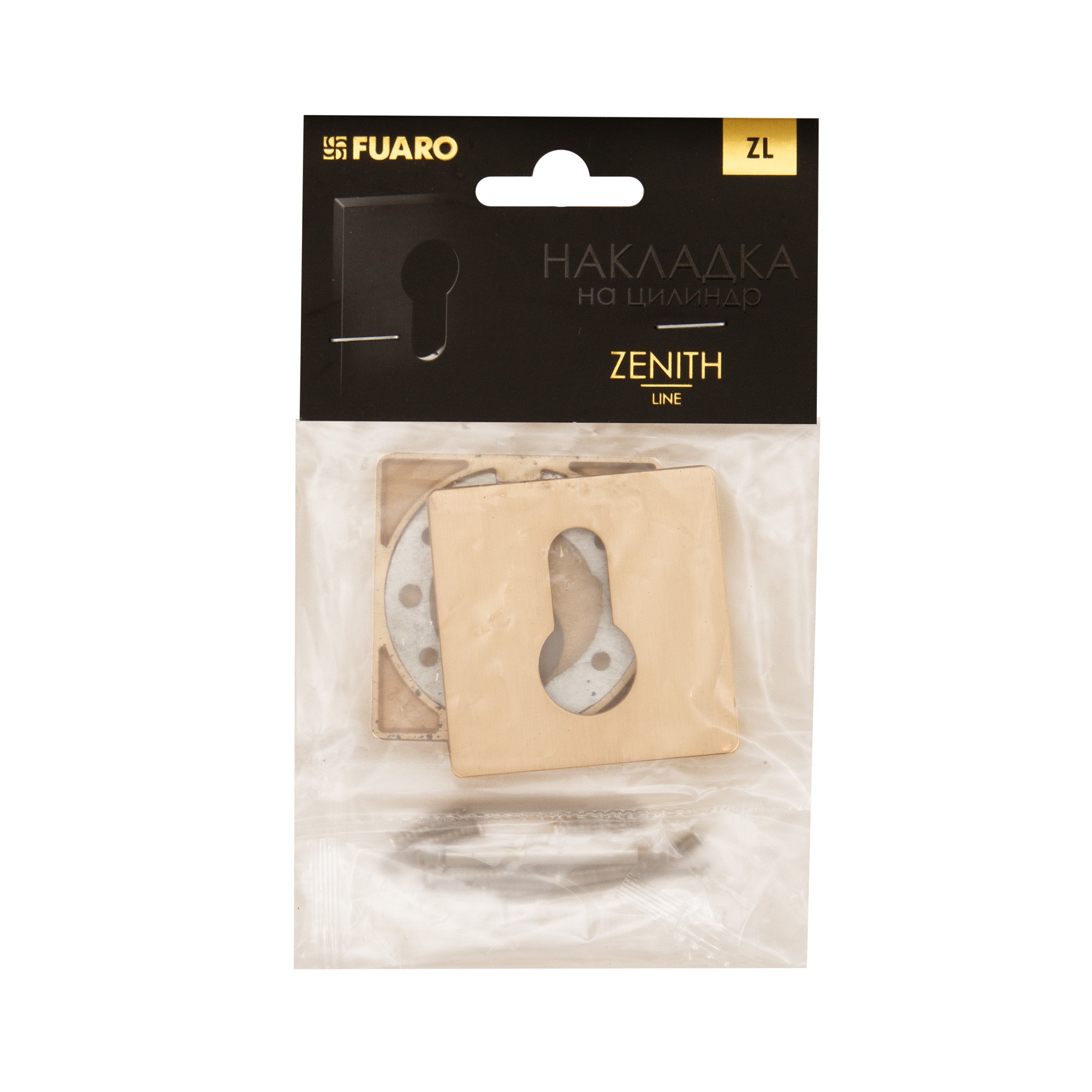 Накладка Fuaro (Фуаро) на цилиндр ET.K.ZL52 SSG-39 сатинированное золото Накладка Fuaro (Фуаро) на цилиндр ET.K.ZL52 SSG-39 сатинированное золото