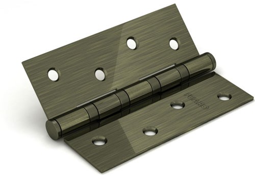 Петля Fuaro (Фуаро) универсальная IN5400U-BL AB (4BB/BL 125x75x2,5) бронза БЛИСТЕР 