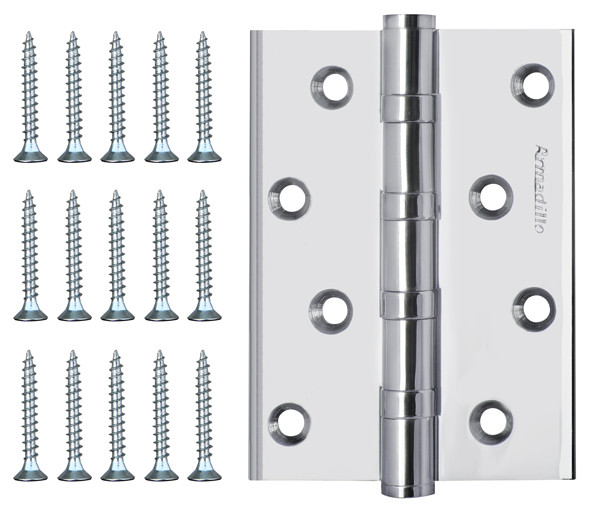 Петля Armadillo (Армадилло) универсальная IN4500UC-BL CP 102x75x3 INOX304 хром БЛИСТЕР 