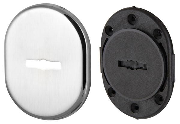 Декоративная накладка Armadillo (Армадилло) на сувальдный замок со шторкой PS-DEC CT (ATC Protector 1) CP-8 Хром 