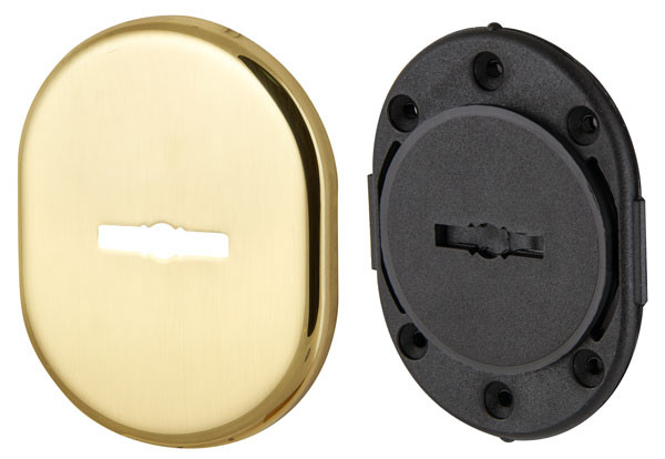 Декоративная накладка Armadillo (Армадилло) на сувальдный замок со шторкой PS-DEC CT (ATC Protector 1) GP-2 Золото 