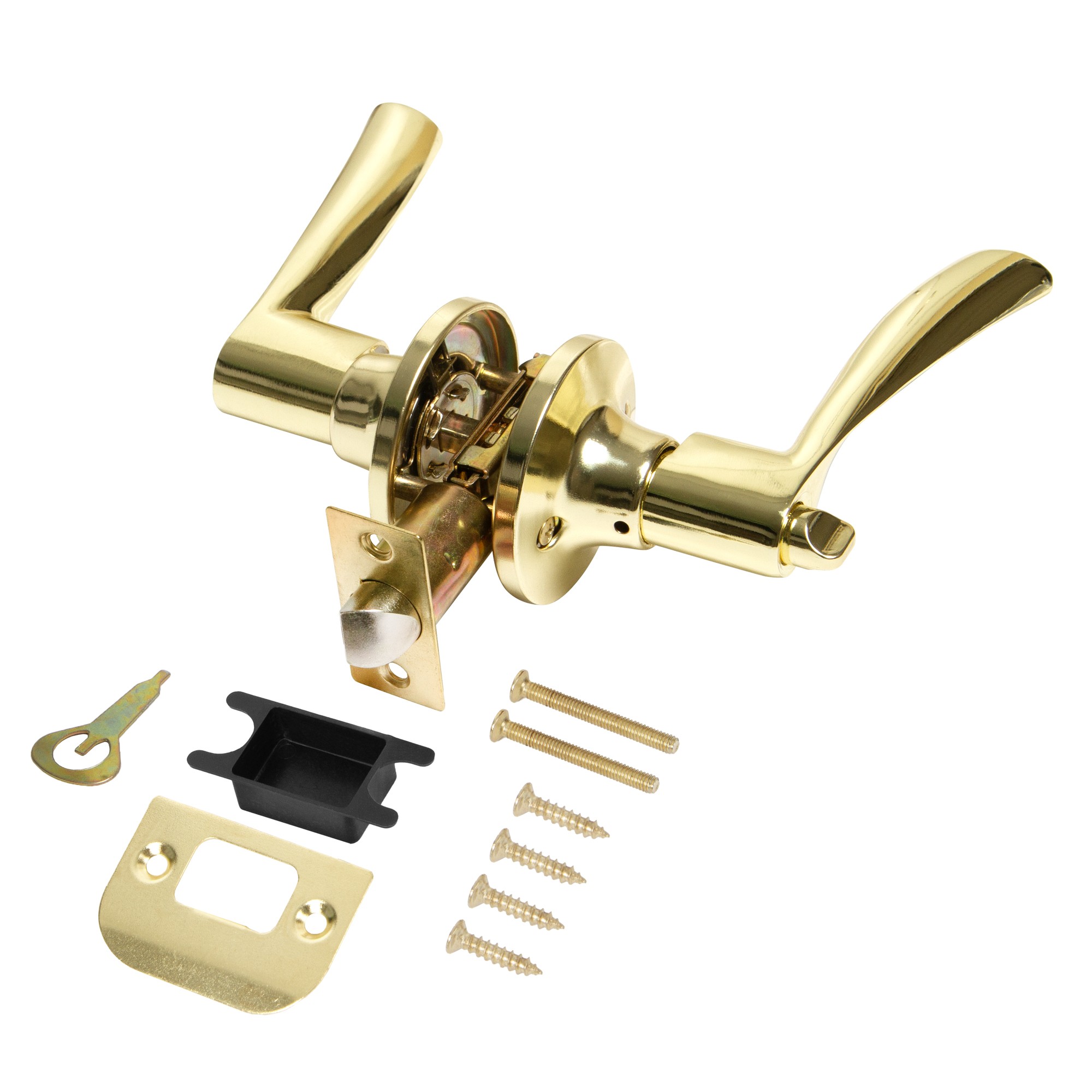 Ручка Punto (Пунто) защелка DK610/BL PB-BK (фик.) золото Ручка Punto (Пунто) защелка DK610/BL PB-BK (фик.) золото