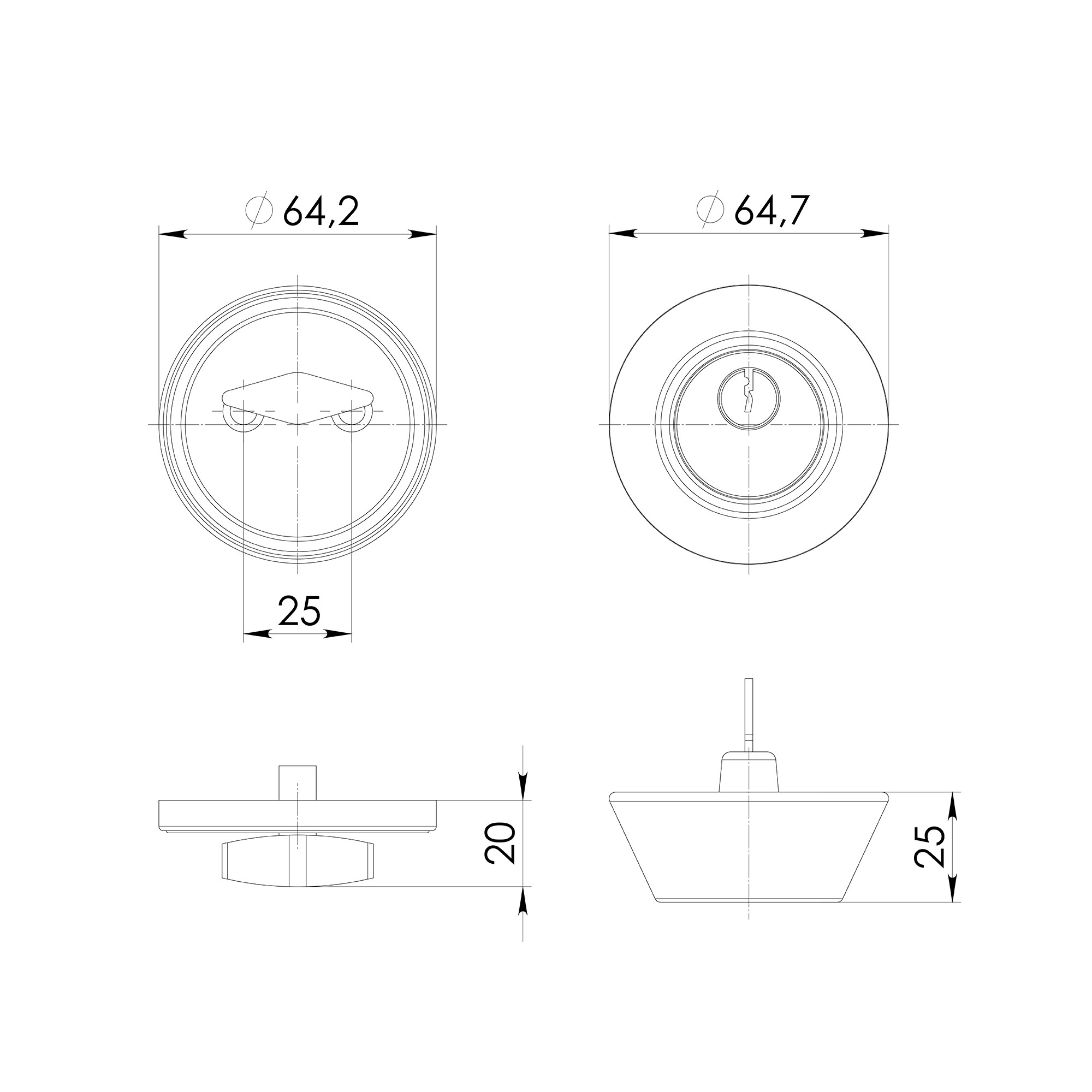 Замок Ajax (Аякс) врезной DK.002 BK BL черный Замок Ajax (Аякс) врезной DK.002 BK BL черный
