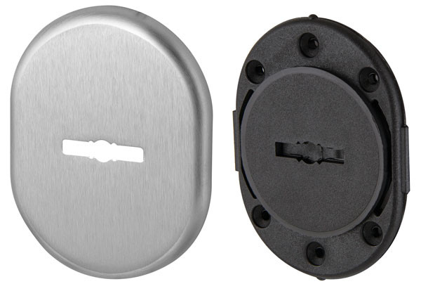 Декоративная накладка Armadillo (Армадилло) на сувальдный замок со шторкой PS-DEC CT (ATC Protector 1) SC-14 Матовый хром Декоративная накладка Armadillo (Армадилло) на сувальдный замок со шторкой PS-DEC CT (ATC Protector 1) SC-14 Матовый хром