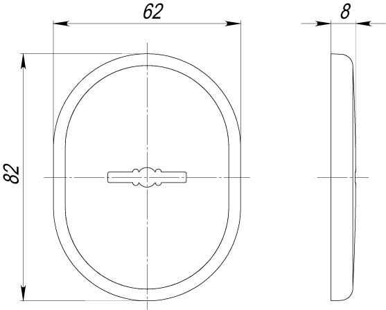 Декоративная накладка Armadillo (Армадилло) на сувальдный замок со шторкой PS-DEC CT (ATC Protector 1) SC-14 Матовый хром 