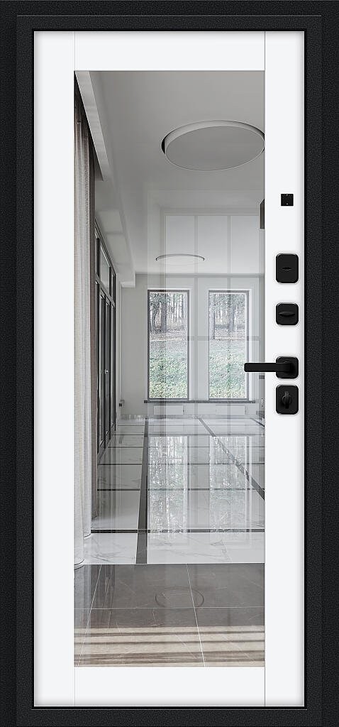 Флэш МФ/SBlack Букле черное/White Silk Флэш МФ/SBlack Букле черное/White Silk