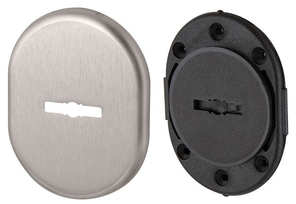 Декоративная накладка Armadillo (Армадилло) на сувальдный замок со шторкой PS-DEC CT (ATC Protector 1) SN-3 Матовый никель 