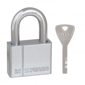 Замок Fuaro (Фуаро) навесной PL-PROTEC-2550 4 fin key (PL-2550) фин. /блистер 
