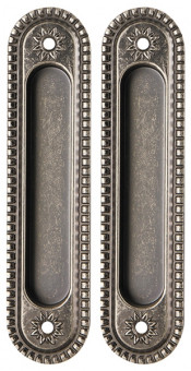 Ручка Armadillo (Армадилло) для раздвижных дверей SH.CL152.010 (SH010/CL) AS-9 античное серебро 